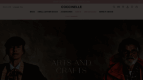 What Coccinelle.com website looked like in 2022 (2 years ago)