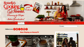 What Cookingwithnonna.com website looked like in 2022 (2 years ago)