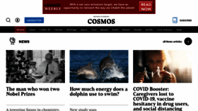 What Cosmosmagazine.com website looked like in 2022 (2 years ago)