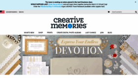 What Creativememories.com website looked like in 2022 (2 years ago)