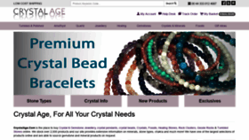 What Crystalage.com website looked like in 2022 (3 years ago)