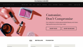 What Coverfx.com website looked like in 2022 (2 years ago)