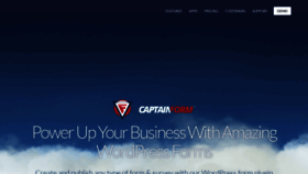 What Captainform.com website looked like in 2022 (2 years ago)