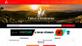 What Calculitineraires.fr website looked like in 2022 (3 years ago)