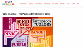 What Color-meanings.com website looked like in 2022 (2 years ago)