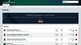 What Canadiancontent.net website looked like in 2022 (2 years ago)