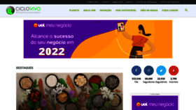 What Ciclovivo.com.br website looked like in 2022 (2 years ago)