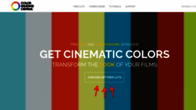 What Colorgradingcentral.com website looked like in 2022 (2 years ago)