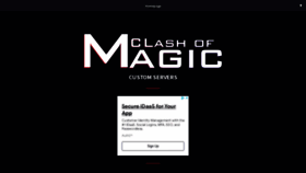 What Clashofmagic.net website looked like in 2022 (2 years ago)