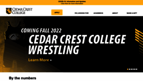 What Cedarcrest.edu website looked like in 2022 (2 years ago)