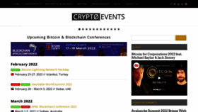 What Cryptoevents.global website looked like in 2022 (2 years ago)