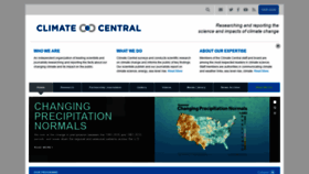 What Climatecentral.org website looked like in 2022 (3 years ago)