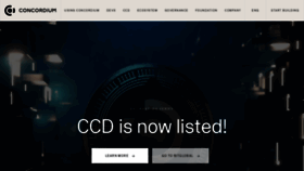 What Concordium.com website looked like in 2022 (2 years ago)