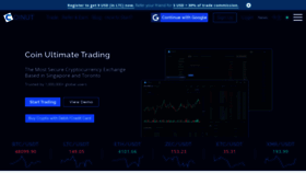 What Coinut.com website looked like in 2022 (3 years ago)