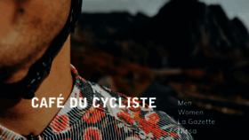 What Cafeducycliste.com website looked like in 2022 (2 years ago)