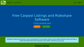 What Carpoolworld.com website looked like in 2022 (2 years ago)
