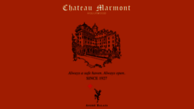 What Chateaumarmont.com website looked like in 2022 (2 years ago)