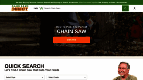 What Chainsawsdirect.com website looked like in 2022 (2 years ago)