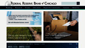 What Chicagofed.org website looked like in 2022 (2 years ago)