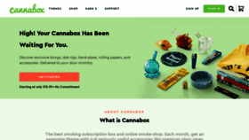 What Cannabox.com website looked like in 2022 (2 years ago)