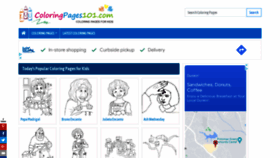 What Coloringpages101.com website looked like in 2022 (2 years ago)