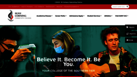 What Corning-cc.edu website looked like in 2022 (2 years ago)