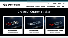 What Carstickers.com website looked like in 2022 (2 years ago)