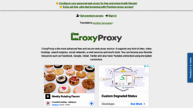 What Croxyproxy.com website looked like in 2022 (2 years ago)