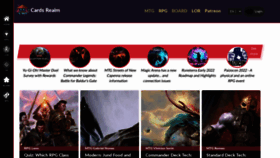 What Cardsrealm.com website looked like in 2022 (2 years ago)