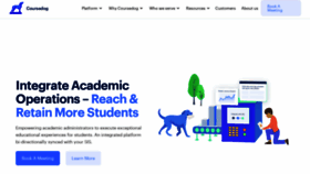 What Coursedog.com website looked like in 2022 (2 years ago)