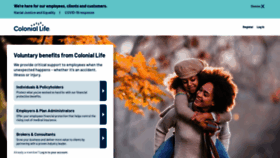 What Coloniallife.com website looked like in 2022 (2 years ago)