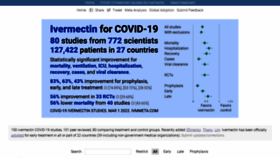 What C19ivermectin.com website looked like in 2022 (2 years ago)