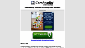 What Camstudio.org website looked like in 2022 (2 years ago)