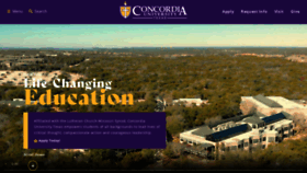 What Concordia.edu website looked like in 2022 (3 years ago)