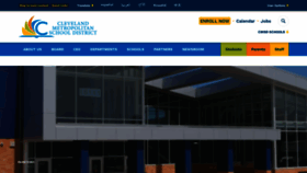 What Clevelandmetroschools.org website looked like in 2022 (2 years ago)