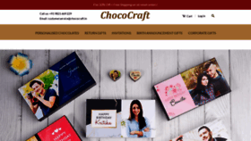 What Chococraft.in website looked like in 2022 (2 years ago)