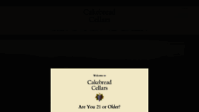 What Cakebread.com website looked like in 2022 (2 years ago)