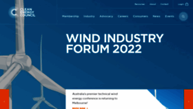 What Cleanenergycouncil.org.au website looked like in 2022 (2 years ago)