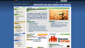 What Catholique.org website looked like in 2022 (2 years ago)