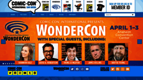 What Comic-con.org website looked like in 2022 (2 years ago)