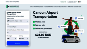 What Cancunairporttransportation.com website looked like in 2022 (2 years ago)
