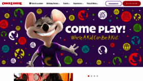 What Chuckecheese.com website looked like in 2022 (2 years ago)