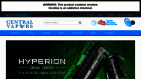 What Centralvapors.com website looked like in 2022 (2 years ago)
