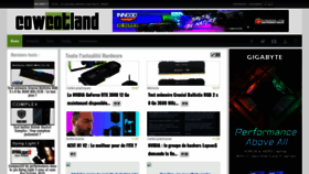 What Cowcotland.com website looked like in 2022 (2 years ago)