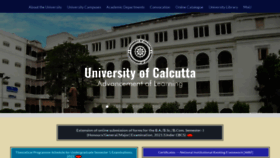 What Caluniv.ac.in website looked like in 2022 (2 years ago)