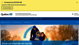 What Ciusssnordmtl.ca website looked like in 2022 (2 years ago)