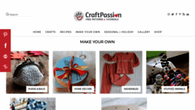 What Craftpassion.com website looked like in 2022 (2 years ago)