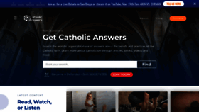What Catholic.com website looked like in 2022 (2 years ago)