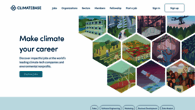 What Climatebase.org website looked like in 2022 (2 years ago)