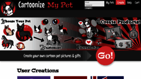 What Cartoonizemypet.com website looked like in 2022 (2 years ago)